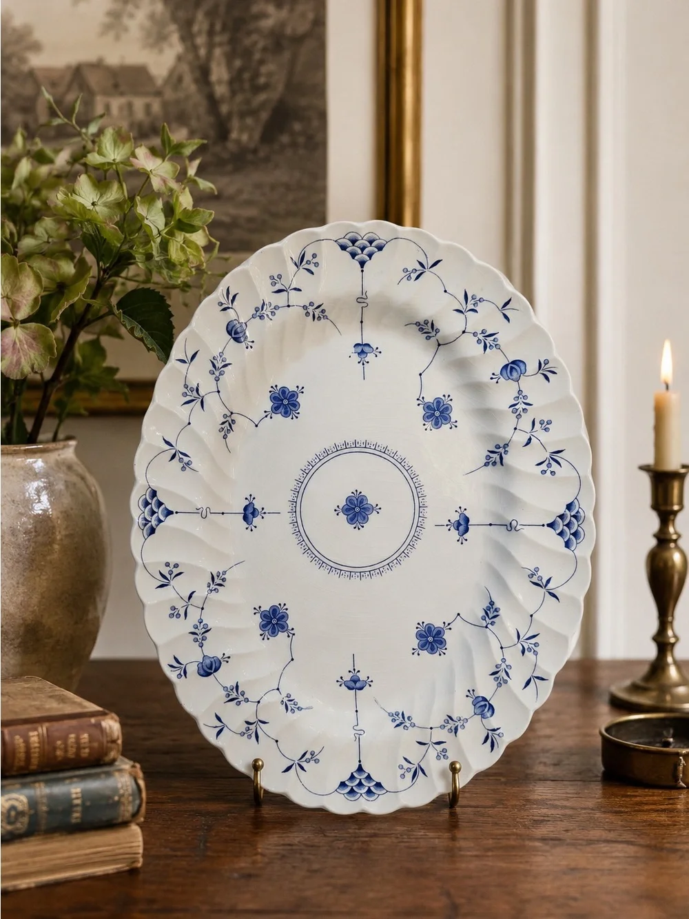 Vintage Finlandia 14” Oval Serving Platter by MYOTT STAFFORDSHIRE
